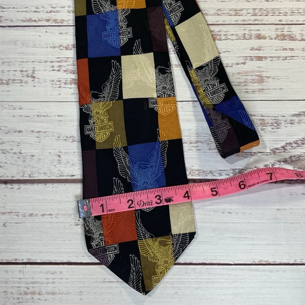 Vtg Harley‎ Davidson Neck Tie Shades of Harley by Ralph Marlin Made USA 1998